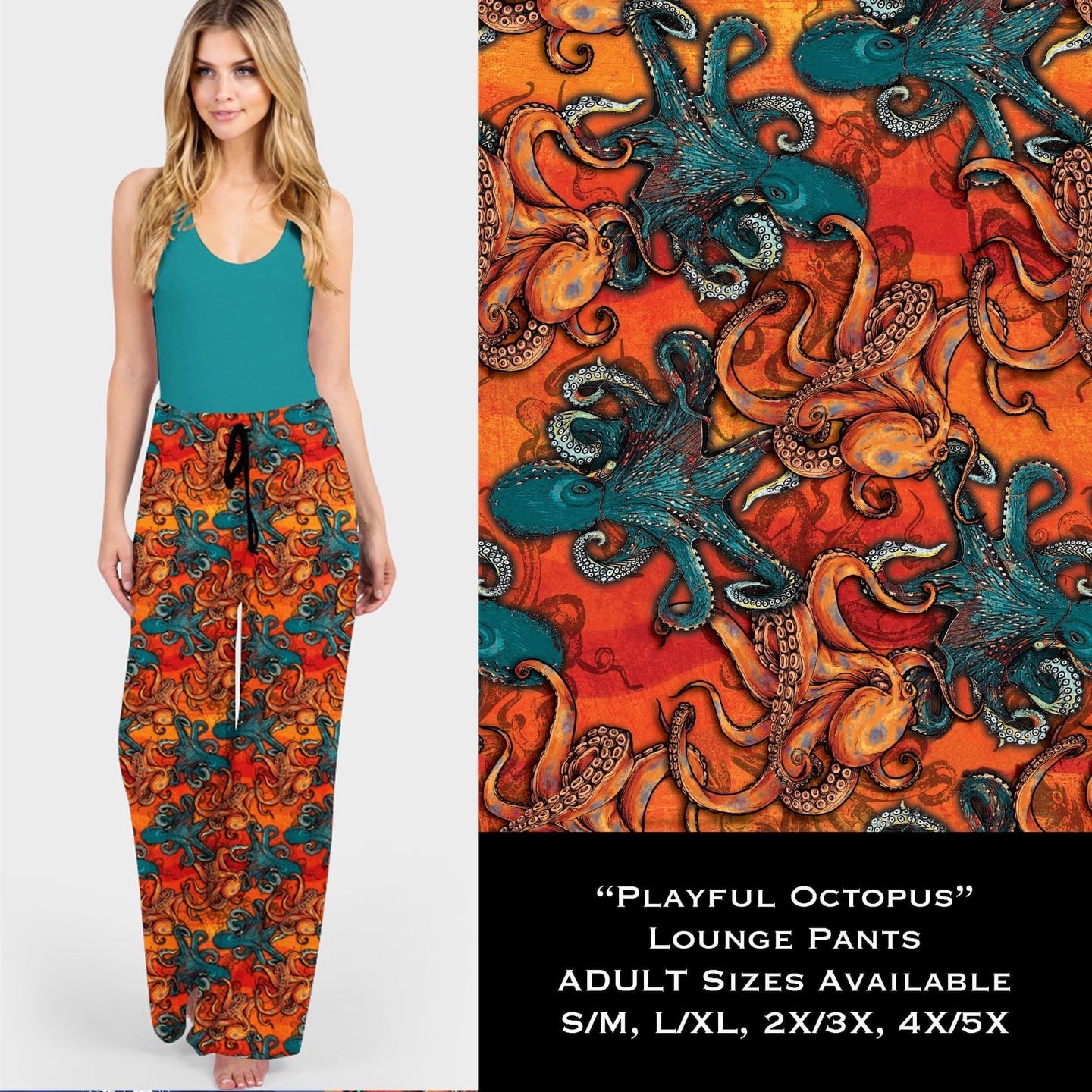 PLAYFUL OCTOPUS LOUNGE PANTS