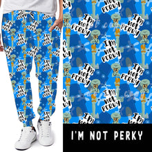 Load image into Gallery viewer, 90&#39;S TOON RUN- I&#39;M NOT PERKY LEGGINGS/JOGGERS PREORDER CLOSING 8/27