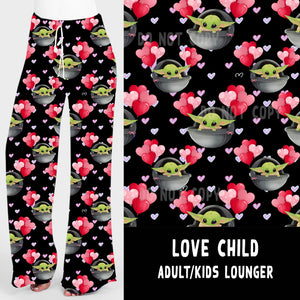 LUCKY IN LOVE-LOVE CHILD UNISEX ADULT/KIDS LOUNGER- PREORDER CLOSING 11/12