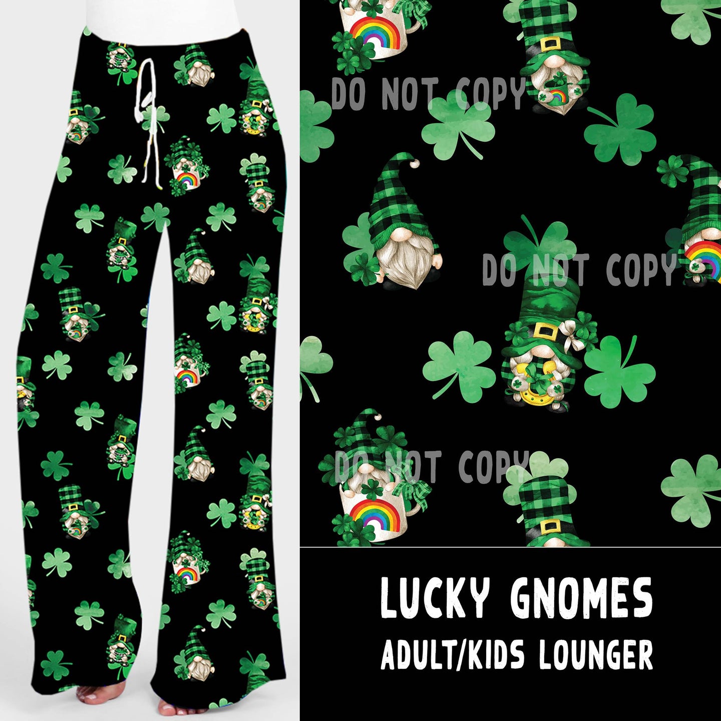 LUCKY IN LOVE-LUCKY GNOMES UNISEX ADULT/KIDS LOUNGER- PREORDER CLOSING 11/12