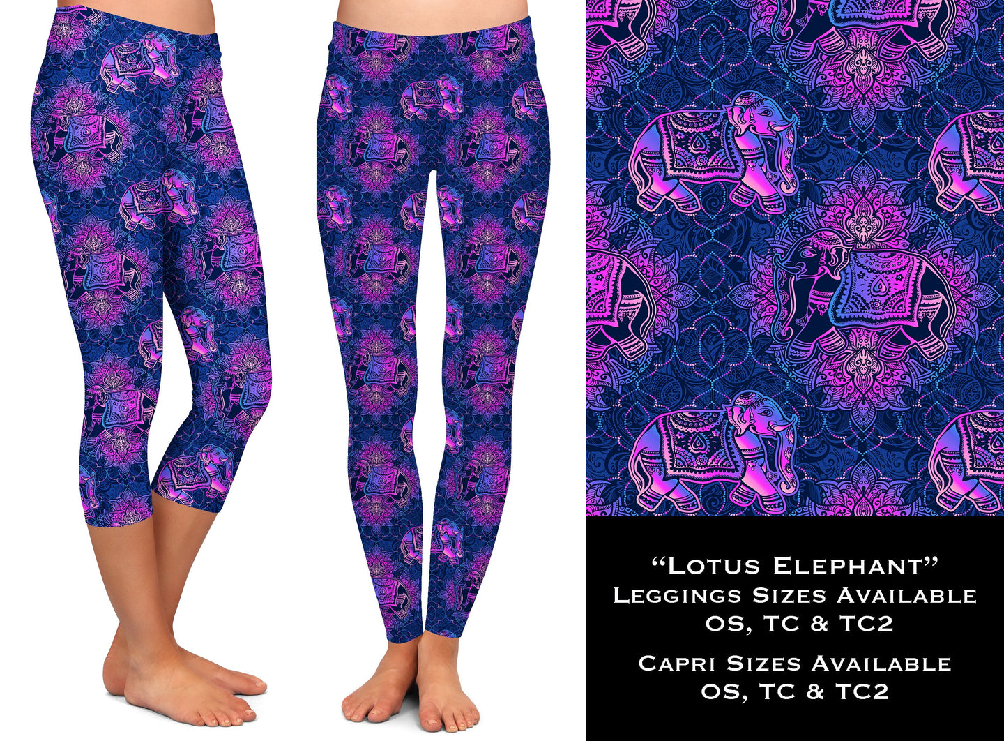 Lotus Elephant - Legging & Capri