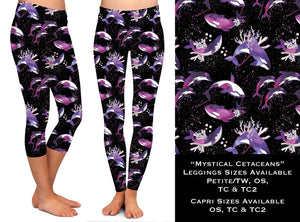 Mystical Cetaceans - Full & Capri Length Leggings