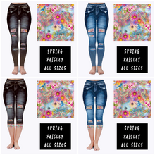 Load image into Gallery viewer, LEGGING JEAN RUN-SPRING PAISLEY (ACTIVE BACK POCKETS)