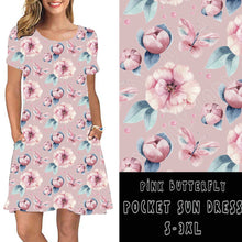 Load image into Gallery viewer, POCKET DRESS RUN-PINK BUTTERFLY-PREORDER CLOSING 3/13