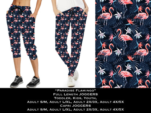 Paradise Flamingo - Full & Capri Joggers
