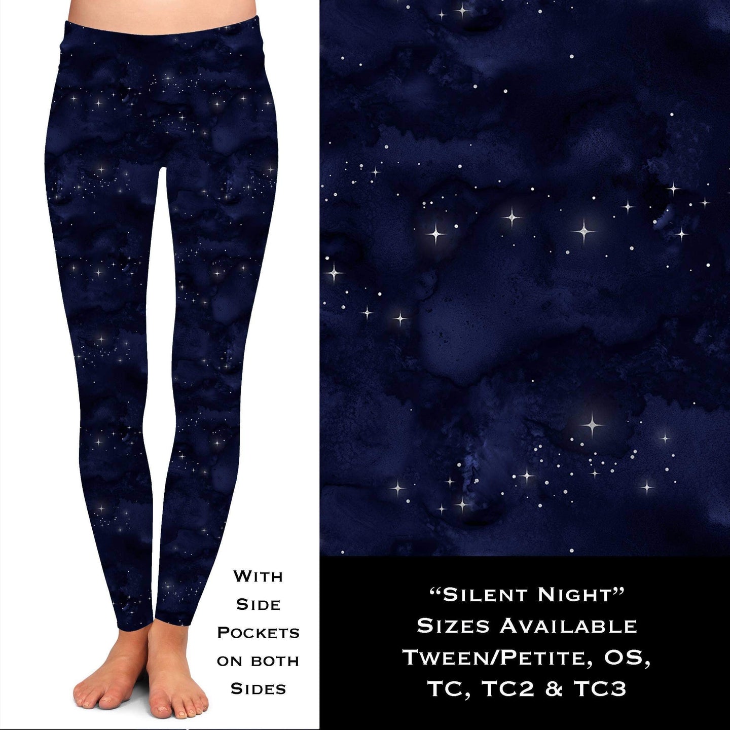 Silent Night Leggings with Pockets