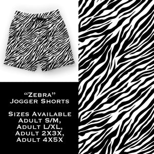 B108 - Zebra Jogger Shorts