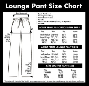 B106 - Pink & Black Brushstrokes Lounge Pants