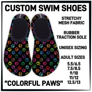 RTS - COLORFUL PAWS SWIM SHOES