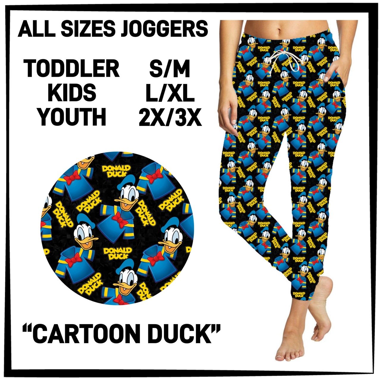 RTS - CARTOON DUCK JOGGERS