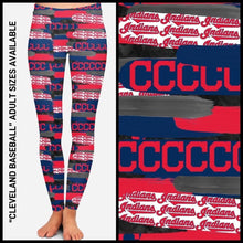 Load image into Gallery viewer, RTS - CLEVELAND BASEBALL MIX LEGGINGS