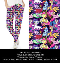 Load image into Gallery viewer, PLAYFUL PONIES FULL &amp; CAPRI LENGTH JOGGERS