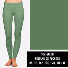 Load image into Gallery viewer, SOLIDS RUN-SEA GREEN LEGGINGS/JOGGERS PREORDER CLOSING 10/25