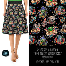 Load image into Gallery viewer, TATTOO RUN- SWARS SWING SKIRT- PREORDER CLOSING 3/4