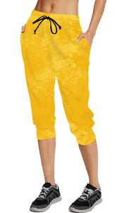 COLOR COLLECTION - SUNFLOWER YELLOW FULL & CAPRI LENGTH JOGGERS