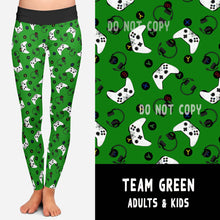 Load image into Gallery viewer, BATCH 61-TEAM GREEN LEGGINGS/JOGGERS PREORDER CLOSING 10/22