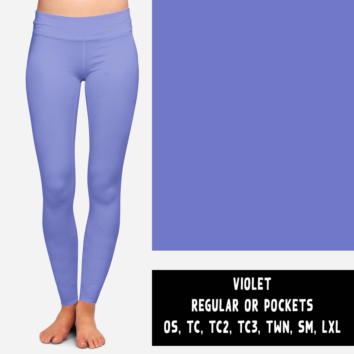 SOLIDS RUN-VIOLET LEGGINGS/JOGGERS PREORDER CLOSING 10/25