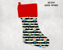 Load image into Gallery viewer, XMAS STOCKINGS-HOLIDAY GREEN FRIENDS PREORDER CLOSING 9/6