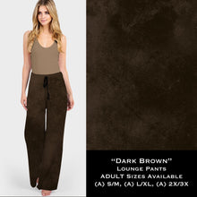 Load image into Gallery viewer, Color Collection DARK BROWN Lounge Pants