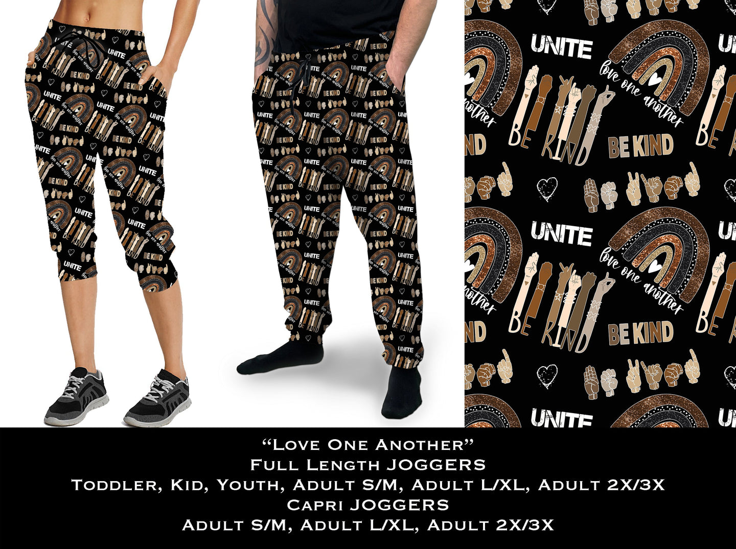 Love One Another - Full & Capri Joggers