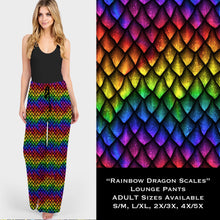 Load image into Gallery viewer, RAINBOW DRAGON SCALES LOUNGE PANTS