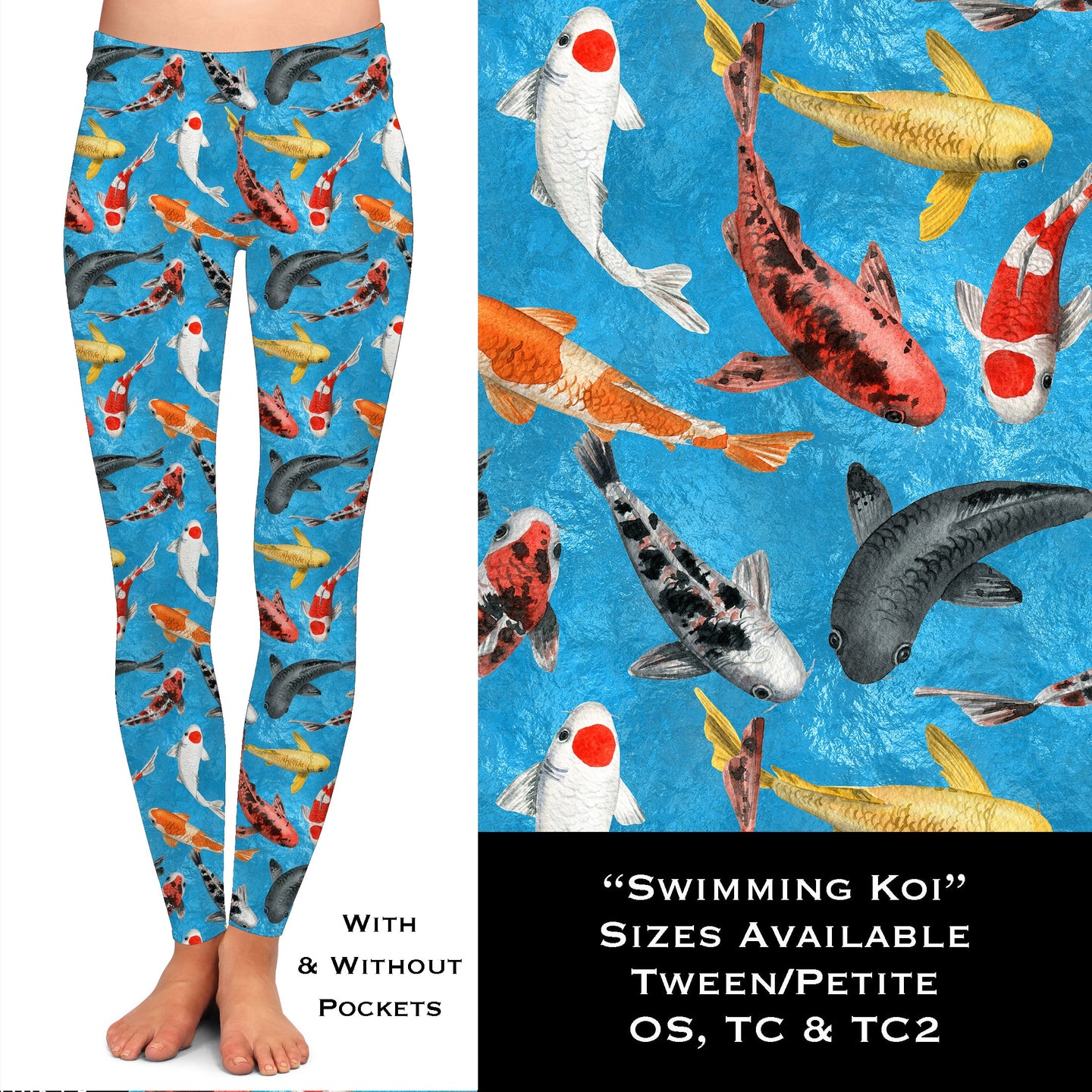 Swimming Koi - Legging & Capri