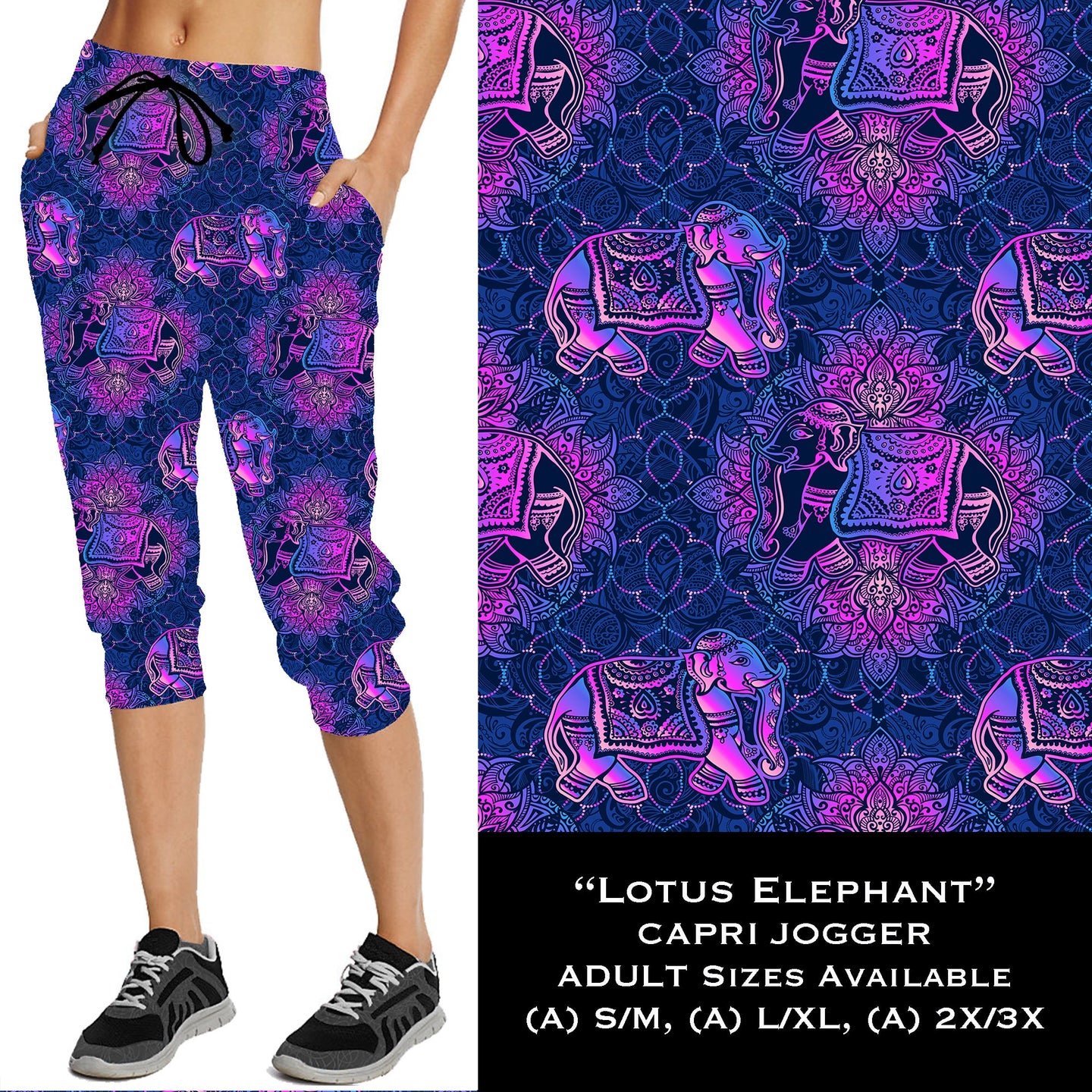 Lotus Elephant - Full & Capri Joggers