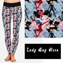 Load image into Gallery viewer, OUTFIT 6-LADY BUG HERO LEGGINGS/JOGGERS PREORDER CLOSING 8/13