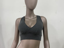 Load image into Gallery viewer, NEW STYLE SCRUNCH SPORTS BRA in BLACK/GREY