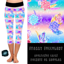 Load image into Gallery viewer, BATCH 65- STARRY SUCCULENT LEGGINGS/CAPRI/JOGGERS PREORDER CLOSING 2/11