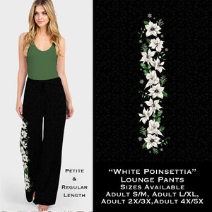 White Poinsettia - Lounge Pants